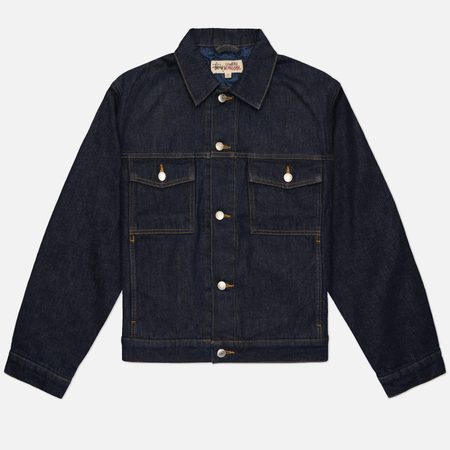 Мужская джинсовая куртка Stussy Lined Denim Trucker, цвет синий