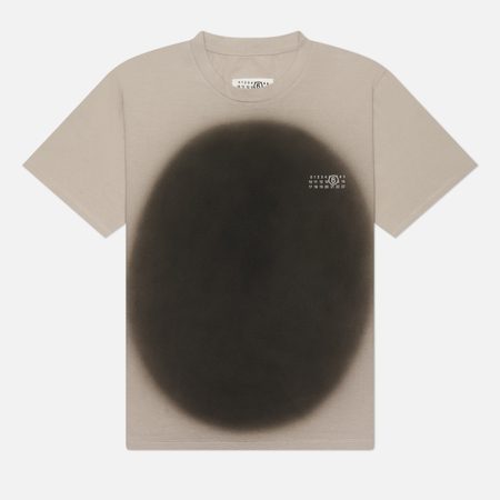 Мужская футболка Maison Margiela MM6 Large Spray Graphic, цвет серый