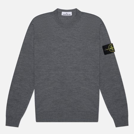 Мужской свитер Stone Island Light RWS Pure Wool, цвет серый
