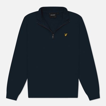 Мужская толстовка Lyle & Scott Loopback 1/4 Zip, цвет синий