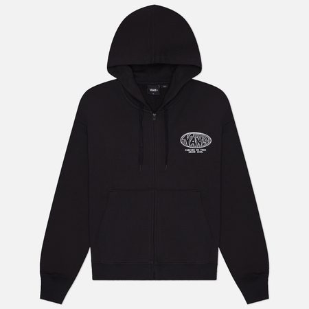 Мужская толстовка Vans World Tour Loose Full-Zip, цвет чёрный