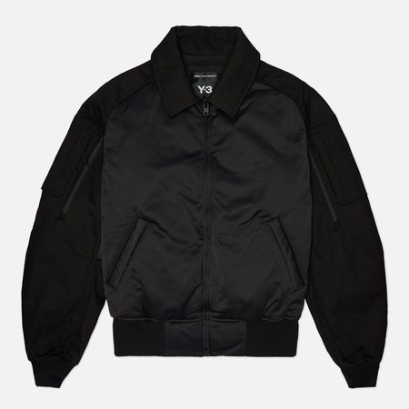 Мужская куртка бомбер Y-3 Utility Twill, цвет чёрный