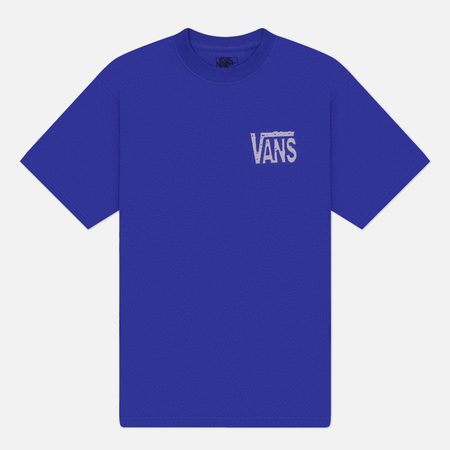 Мужская футболка Vans Side Talk, цвет синий