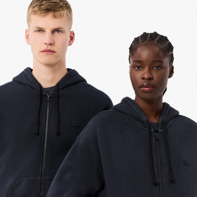 Толстовка Lacoste свободного кроя унисекс с эффектом стирки 3