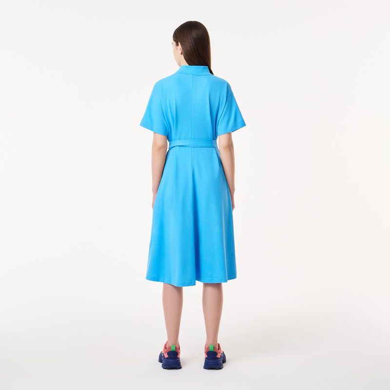 Женское платье Lacoste с поясом 2