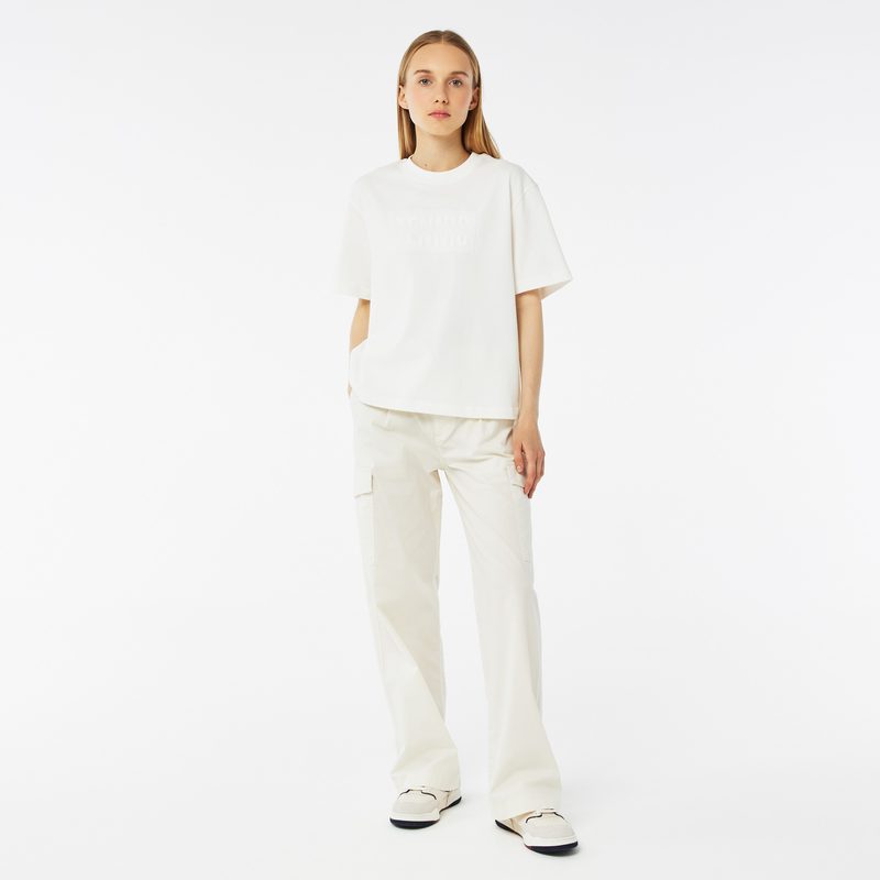 Женские хлопковые брюки-карго Lacoste