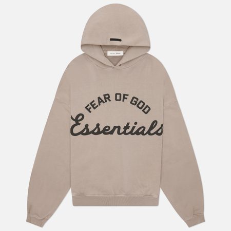 Мужская толстовка Fear of God ESSENTIALS Training 90's Hoodie, цвет бежевый