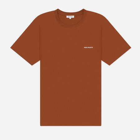 Мужская футболка Norse Projects Dyrehaven Organic Logo Print, цвет коричневый