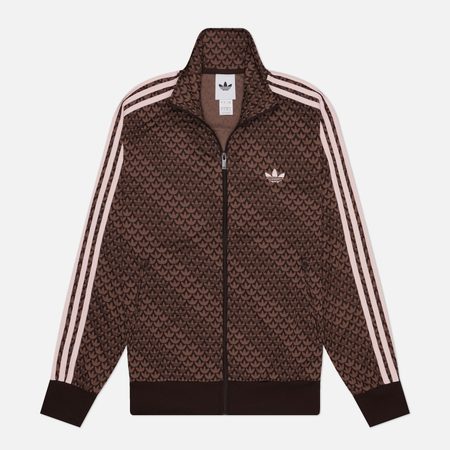 Мужская олимпийка adidas Originals Firebird Loose Monogram Track, цвет коричневый