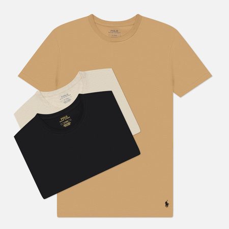 Комплект мужских футболок Polo Ralph Lauren Crew Neck 3-Pack, цвет комбинированный