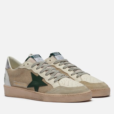 Мужские кроссовки Golden Goose Ball Star Leather Star, цвет бежевый