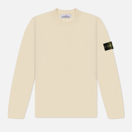 Мужской свитер Stone Island Fancy Yarn, цвет белый