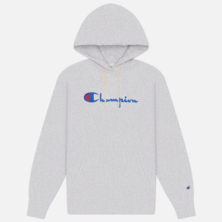 Мужская толстовка Champion Reverse Weave Pinnacle Lightweight Fleece Hoodie Loose Fit, цвет серый