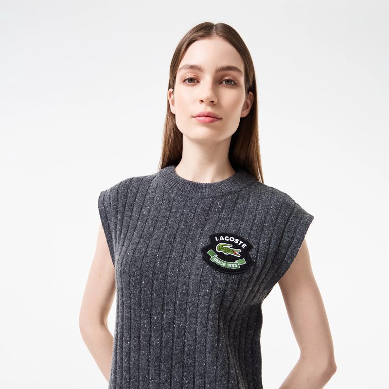 Женское обтягивающее шерстяное платье Lacoste 3