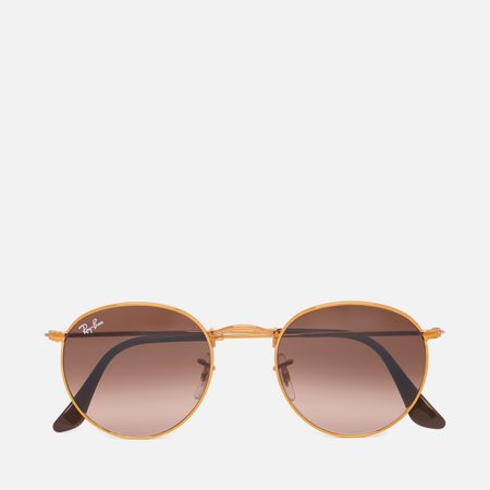 Солнцезащитные очки Ray-Ban Round Metal, цвет коричневый