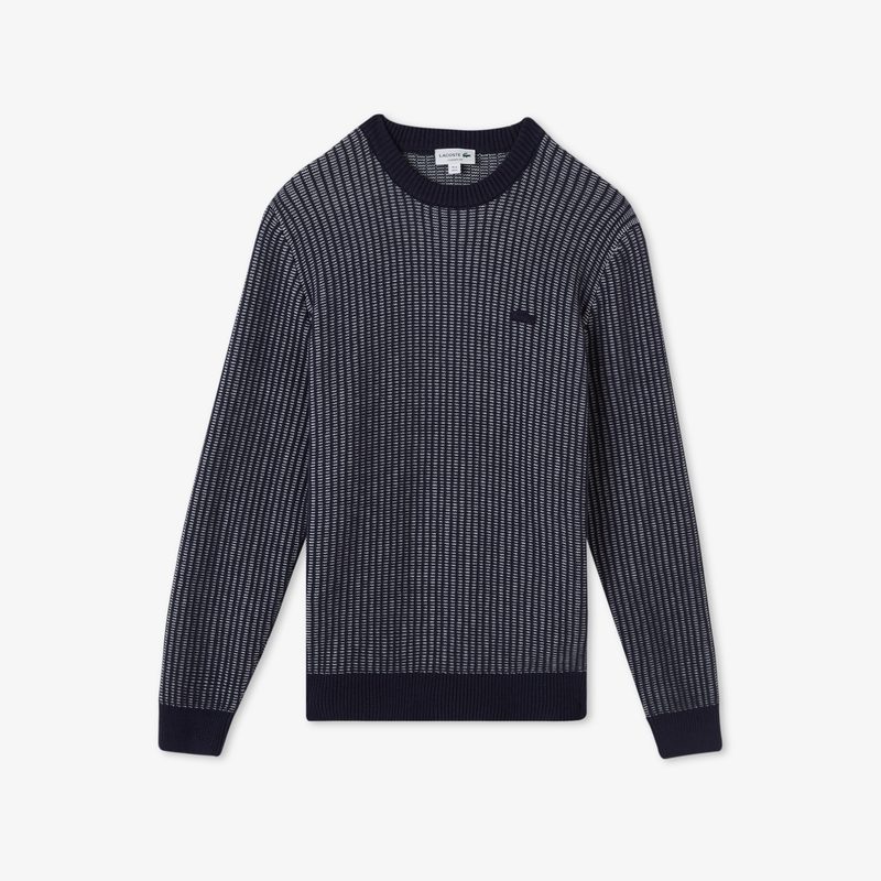 Мужской свитер Lacoste из смеси хлопка и шерсти 5