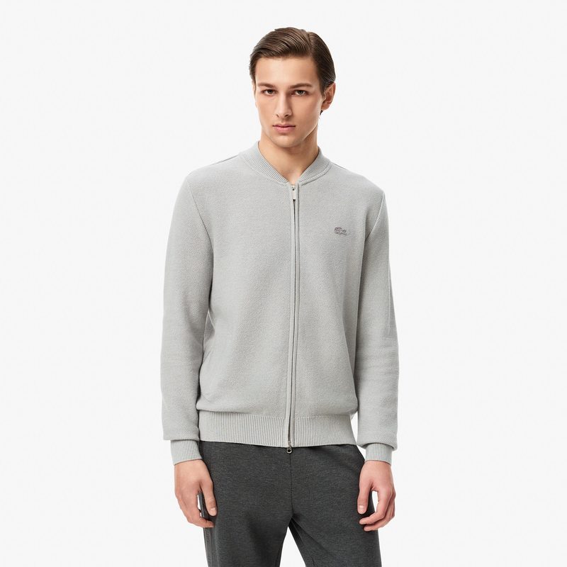 Мужской кардиган Lacoste на молнии классического кроя