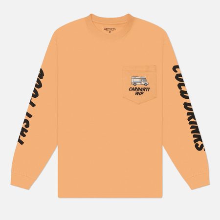 Мужской лонгслив Carhartt WIP Cold Drinks, цвет оранжевый