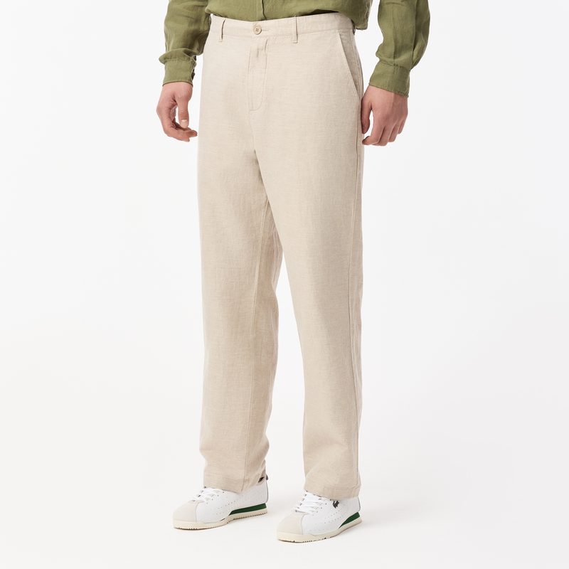Мужские брюки Lacoste из смеси хлопка и льна 3