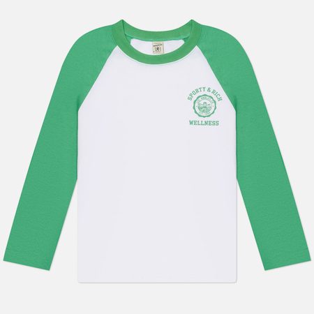 Женский лонгслив Sporty & Rich Emblem Baseball, цвет белый