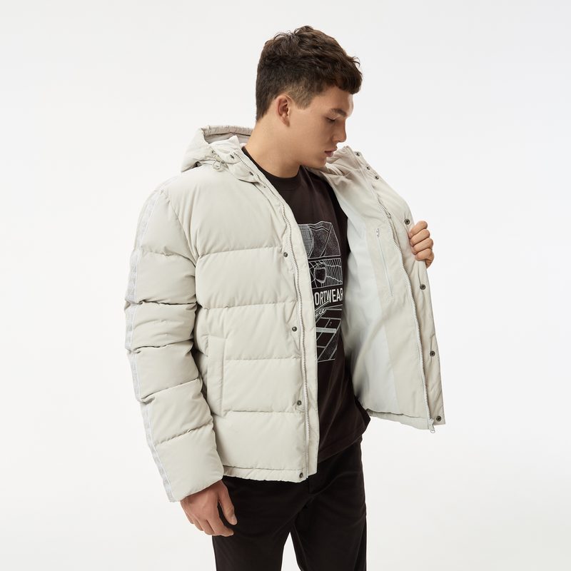Мужская стёганая куртка Lacoste с капюшоном 4