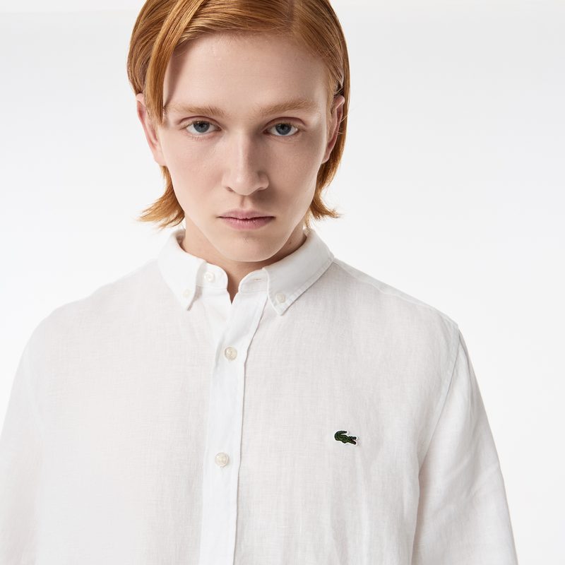 Мужская льнаная рубашка Lacoste 3