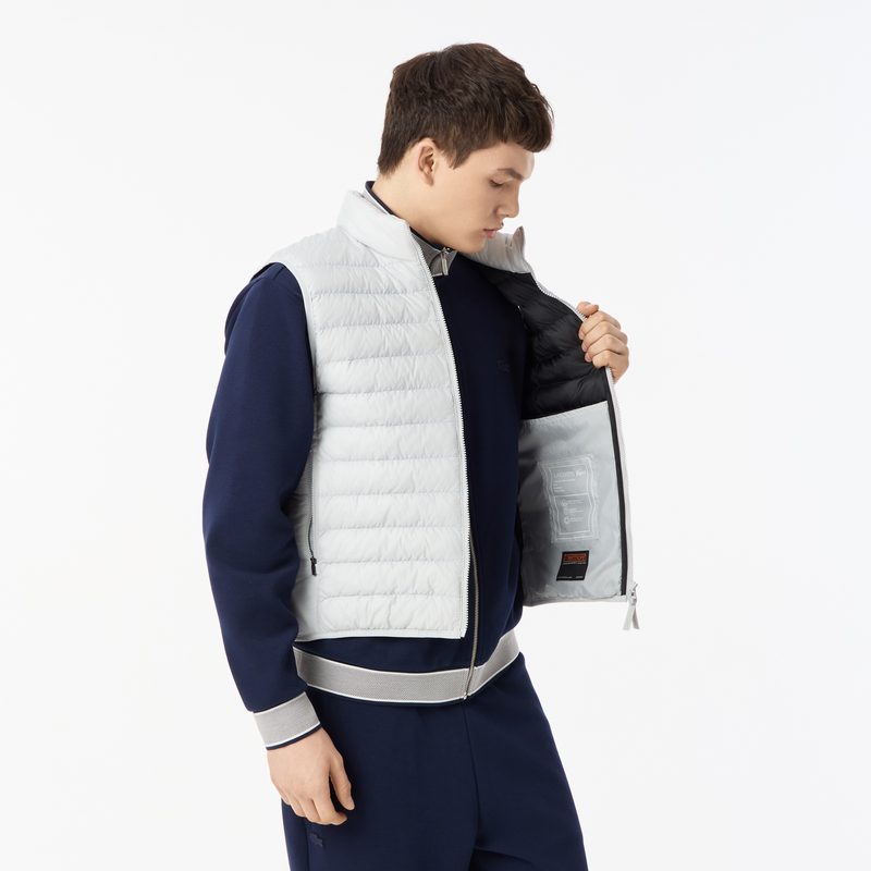 Мужской стёганный жилет Lacoste с высоким воротом 4