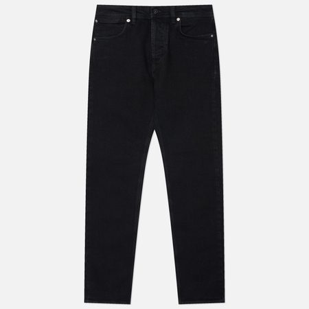 Мужские джинсы Stone Island Stretch Black Denim-Rinsed Slim 12 Oz, цвет чёрный