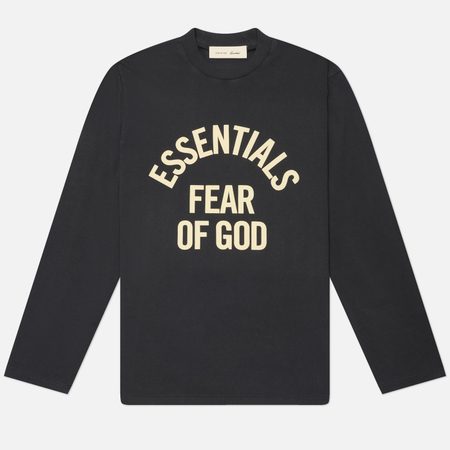 Женский лонгслив Fear of God ESSENTIALS Campus Classic, цвет чёрный
