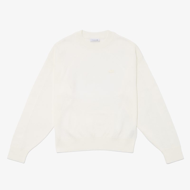 Женский свитер Lacoste из смеси хлопка 4