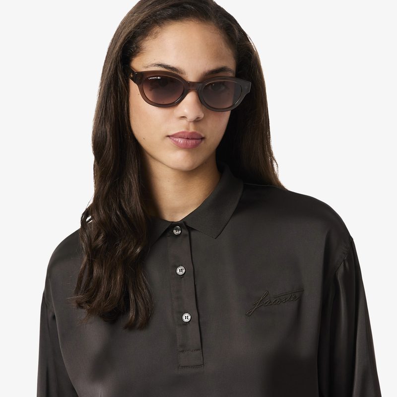 Женская рубашка Lacoste оверсайз 3
