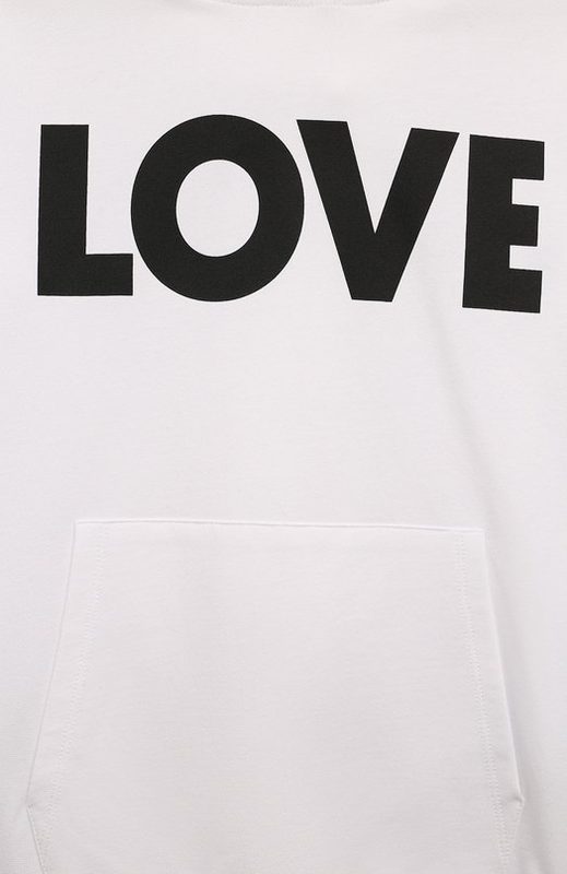 Хлопковое худи Moschino 3