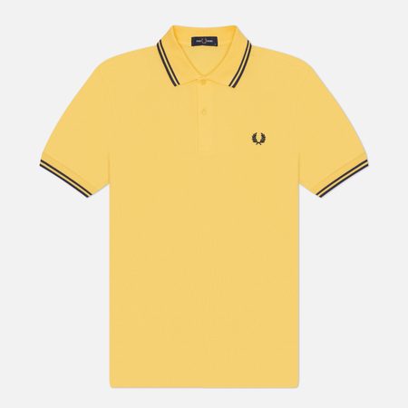 Мужское поло Fred Perry M3600 Twin Tipped, цвет жёлтый