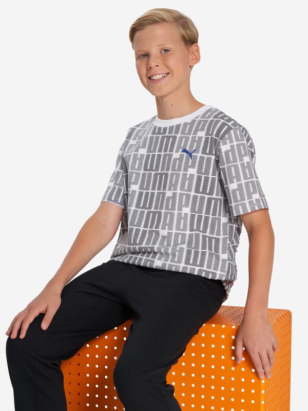 Футболка для мальчиков PUMA Logo Lab, Белый