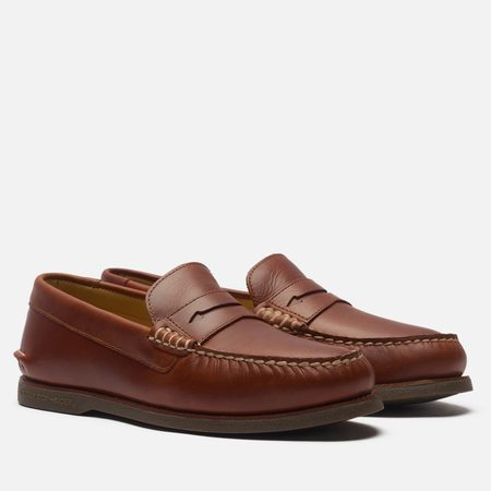 Мужские ботинки лоферы Sperry Top-Sider Cambridge Leather Grainy, цвет коричневый