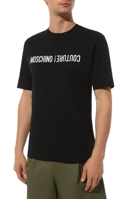 Хлопковая футболка Moschino 3