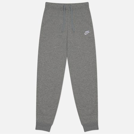 Женские брюки Nike Club Fleece Mid-Rise Slim Joggers, цвет серый