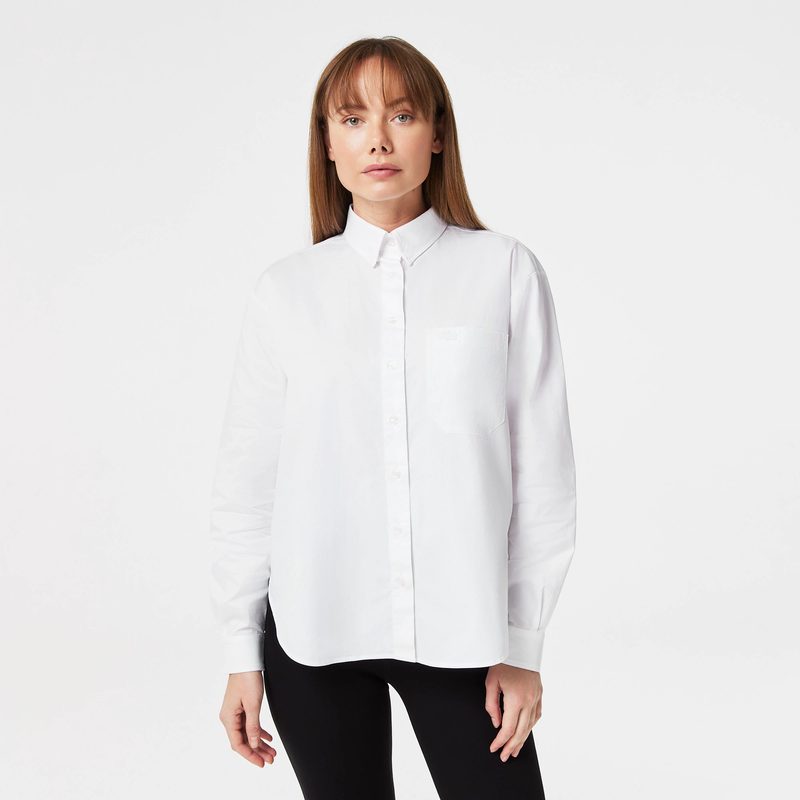 Женская рубашка Lacoste оверсайз 5