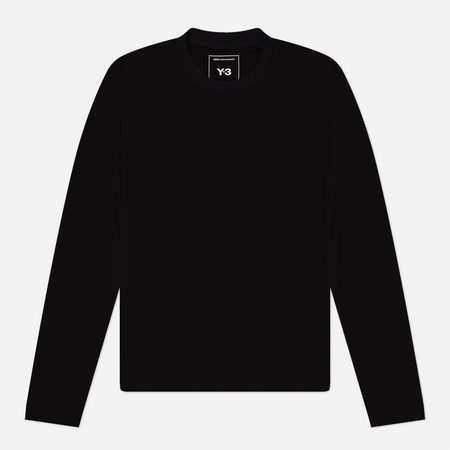 Женский лонгслив Y-3 Regular Wool, цвет чёрный