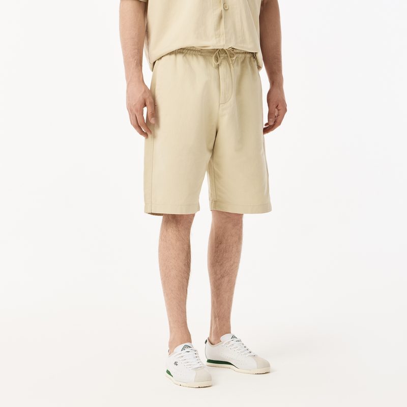 Мужские шорты Lacoste из смеси хлопка и льна 3