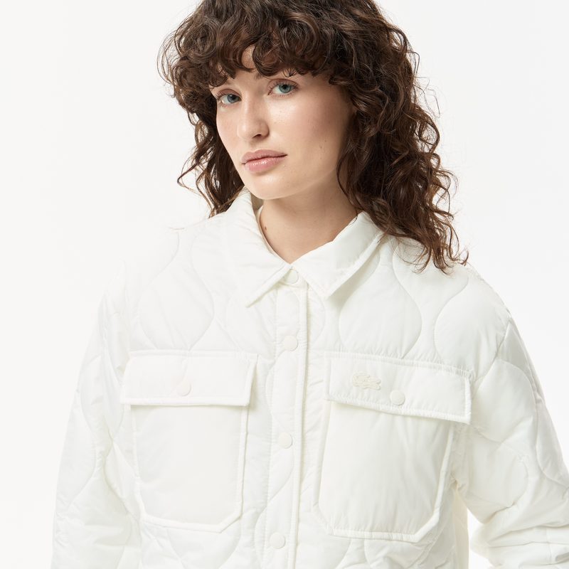 Женская стёганая куртка Lacoste с нагрудными карманами 3