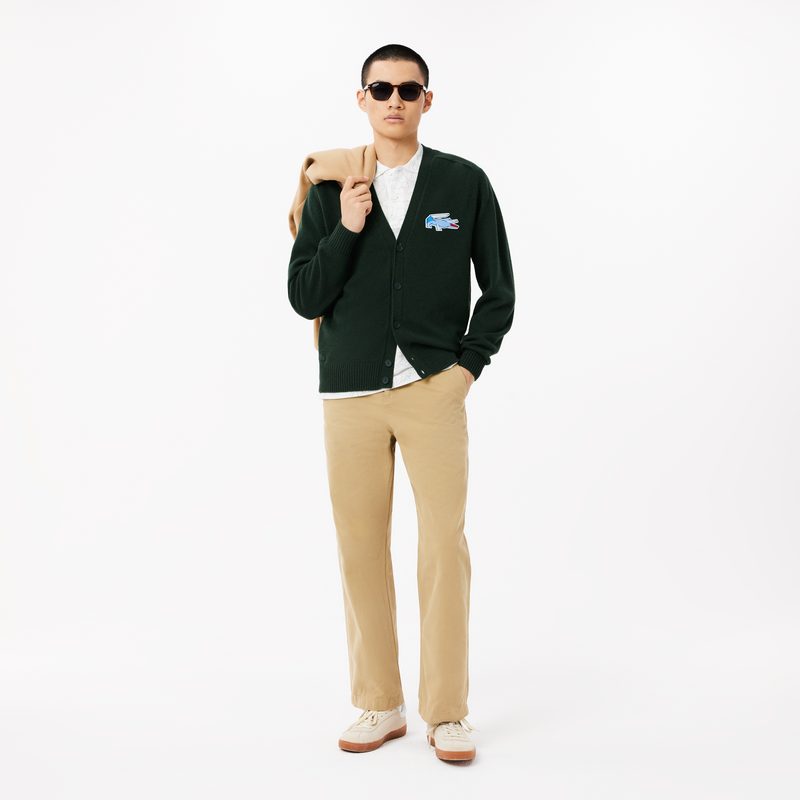 Мужской кардиган Lacoste из кардочесаной шерсти 4