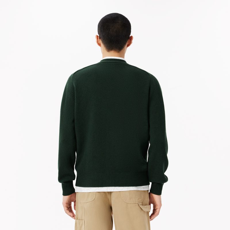 Мужской кардиган Lacoste из кардочесаной шерсти 2