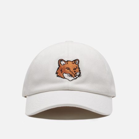 Кепка Maison Kitsune Fox Head, цвет белый