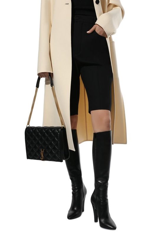 Кожаные сапоги 68 Saint Laurent 3