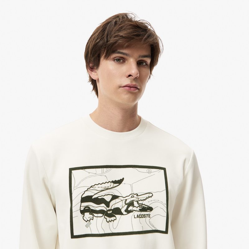 Мужской хлопковый свитшот Lacoste стандартного кроя 3