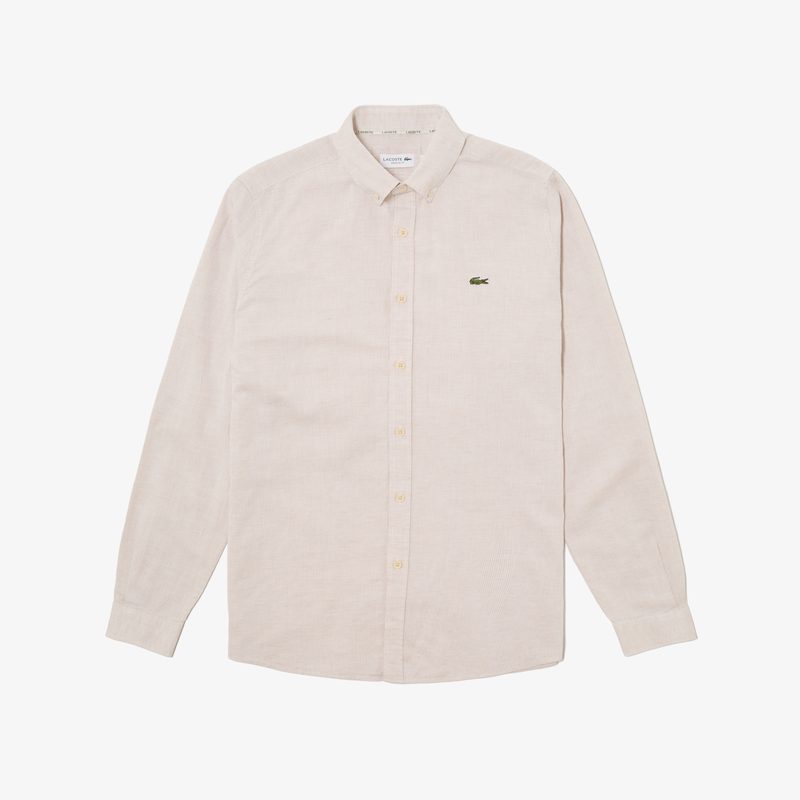 Мужская рубашка Lacoste из смеси хлопка и льна 5
