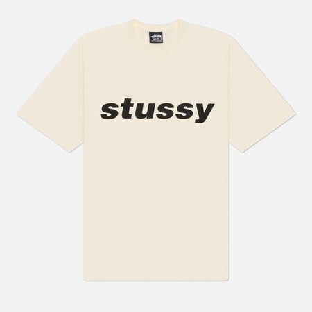 Мужская футболка Stussy Shark Pigment Dyed, цвет белый