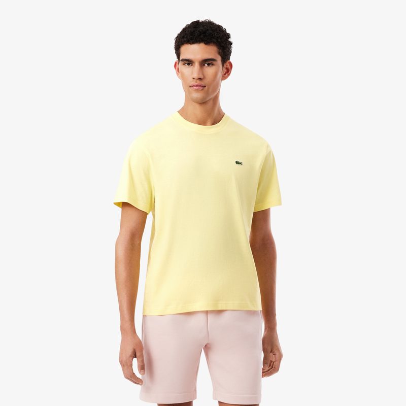 Мужская хлопковая футболка Lacoste с коротким рукавом