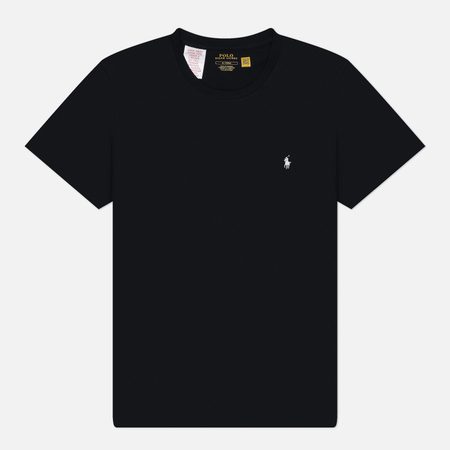 Мужская футболка Polo Ralph Lauren BCI Liquid Cotton Sleep Top Crew Neck, цвет чёрный